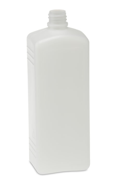SQUARE JAR “AO” 1L HDPE CLEAR MZ50
